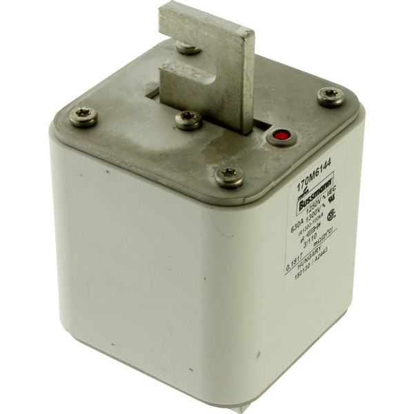 Fuse-link, high speed, 700 A, AC 1250 V, size 3, 76 x 90 x 139 mm, aR, DIN, IEC, single indicator image 3