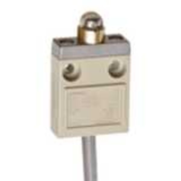 Compact enclosed limit switch, roller plunger, 4 A 30 VDC, 5m VCTF oil image 2