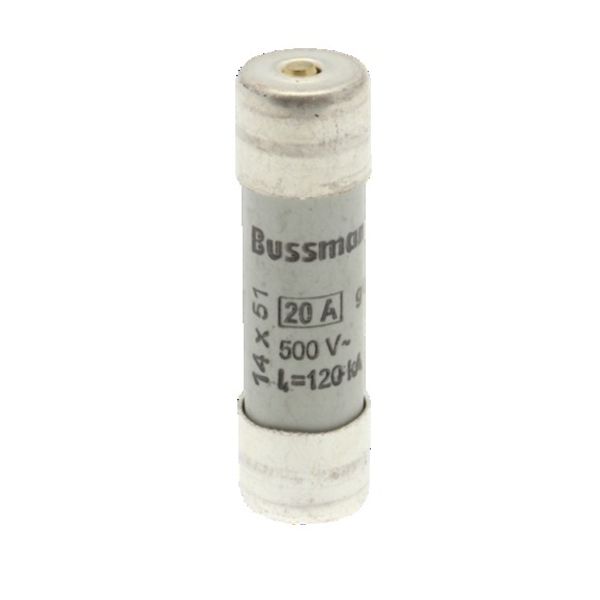 Fuse-link, LV, 20 A, AC 500 V, 14 x 51 mm, gL/gG, IEC, with striker image 4