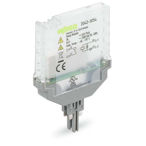 Relay module Nominal input voltage: 24 VDC 1 break contact image 3