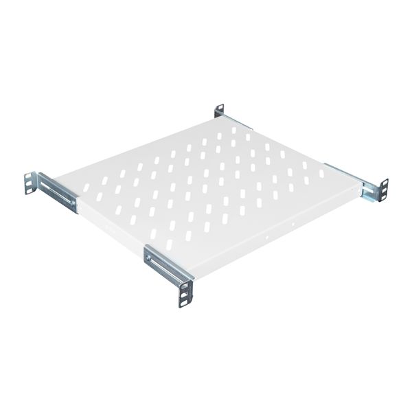 19" Shelf Fix, up to 50kg Load, D=370mm, 1U, RAL7035 image 1