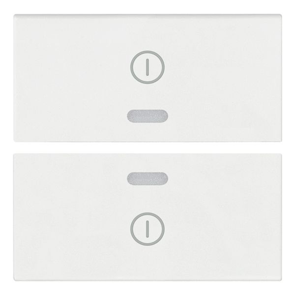 Two half-buttons 2M I/O symbols white image 1