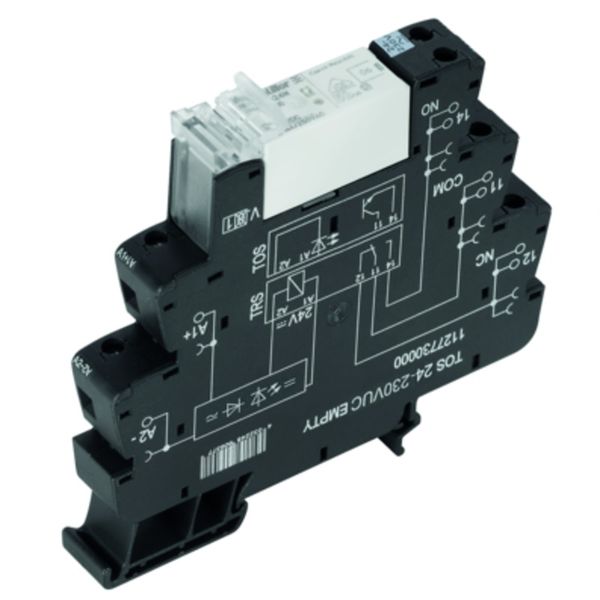 Relay module, 120 V UC ±10 %, Green LED, Rectifier, 1 CO contact (AgNi image 2