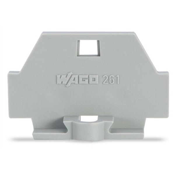 End plate with fixing flange gray image 2