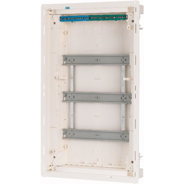 Compact distribution board-flush mounting, 3-rows, flush sheet steel door image 14