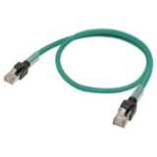 Ethernet patch cable, F/UTP, Cat.6A, LSZH (Green), 0.3 m XS6W0038D image 3