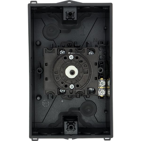 Main switch, T3, 32 A, surface mounting, 4 contact unit(s), 8-pole, STOP function, With black rotary handle and locking ring, Lockable in the 0 (Off) image 55