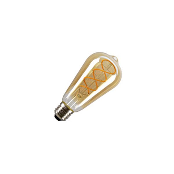 LED ST64  gold E27 4W 2000K image 1