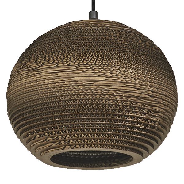 DECOR CARDBOARD BALL PENDANT E27 LEDV image 1