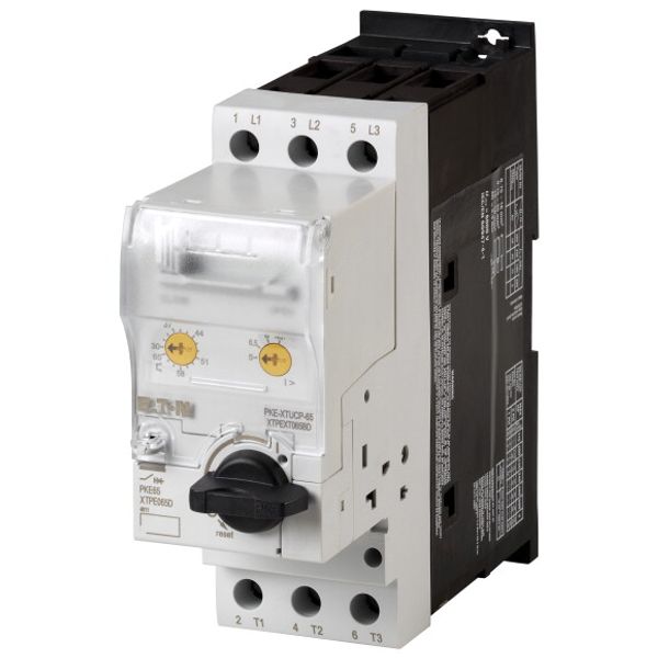 Motor-protective circuit-breaker, Complete device with standard knob, Electronic, 16 - 65 A, With overload release image 1