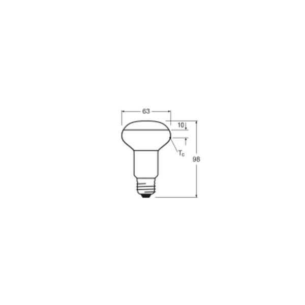 LED STAR R63 2.9W 827 E27 image 9