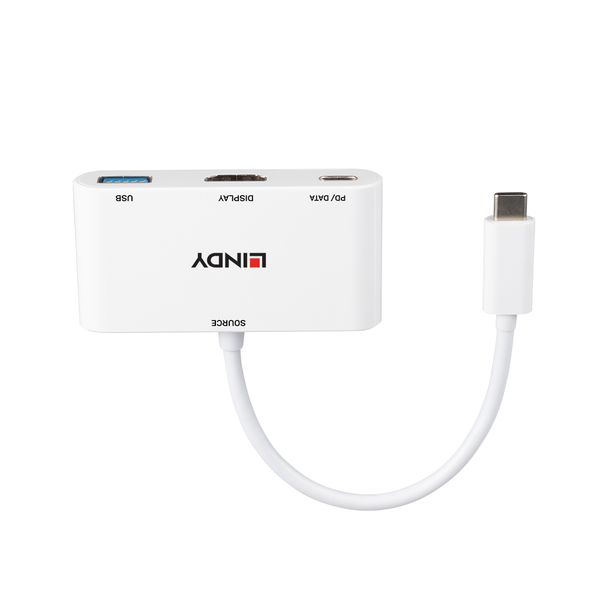 USB 3.2 Type C to HDMI® Converter with USB Type A port and Power Delivery Connect an HDMI® display, a USB device and a Type C power supply to a single USB Type C port image 2