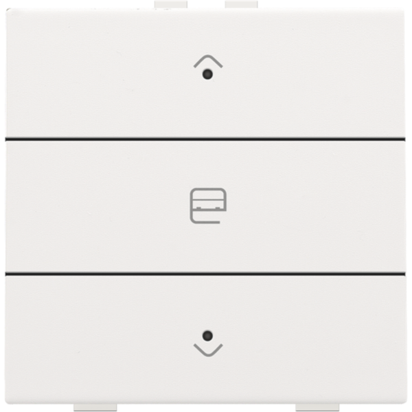 Single motor control with LED for Niko Home Control, white coated image 2