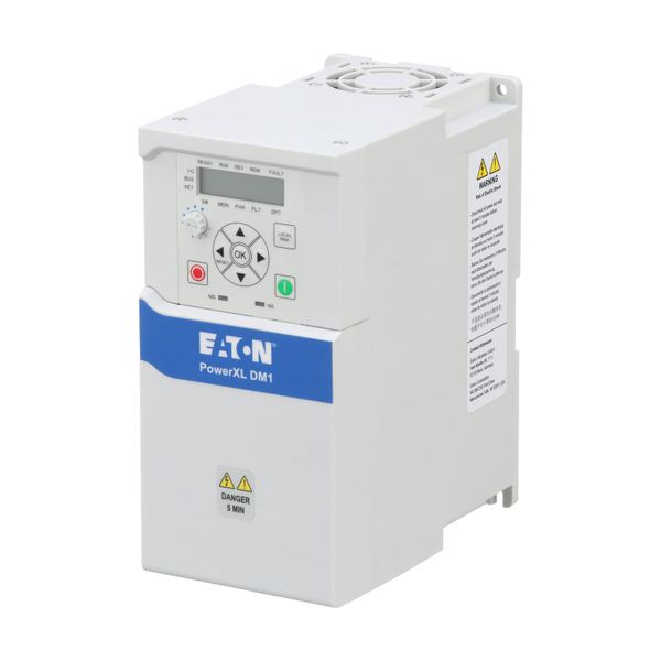 Variable frequency drive, 230 V AC, 1-phase, 7.8 A, 1.5 kW, IP20/NEMA0, Radio interference suppression filter, 7-digital display assembly, Setpoint po image 3