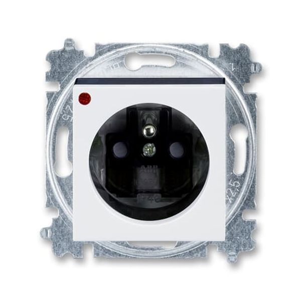 5599H-A02357 62 Socket outlet with earthing pin, shuttered, with surge protection image 1