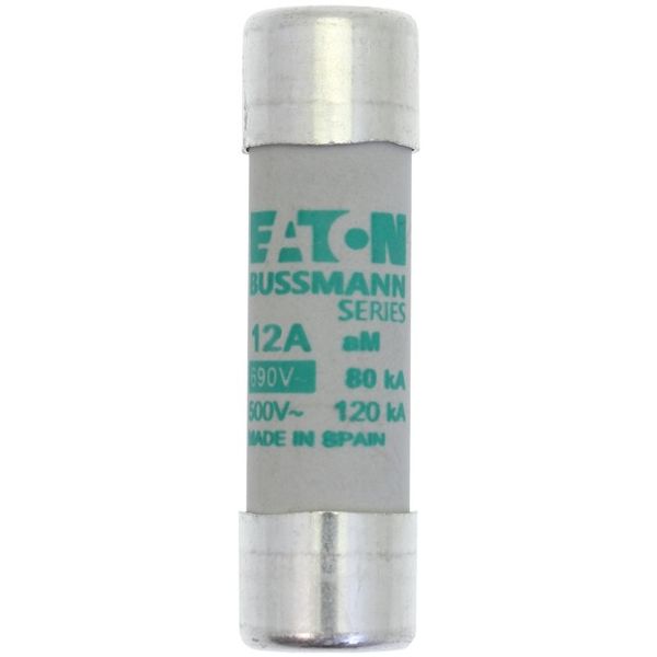 Fuse-link, LV, 12 A, AC 690 V, 14 x 51 mm, aM, IEC image 2