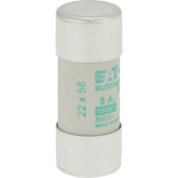 Fuse-link, LV, 8 A, AC 690 V, 22 x 58 mm, aM, IEC image 10