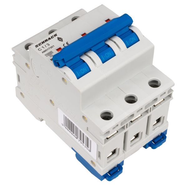 Miniature Circuit Breaker (MCB) AMPARO 10kA, C 1A, 3-pole image 4