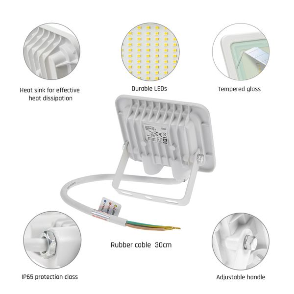 NOCTIS LUX 2 SMD 230V 10W IP65 WW white image 23