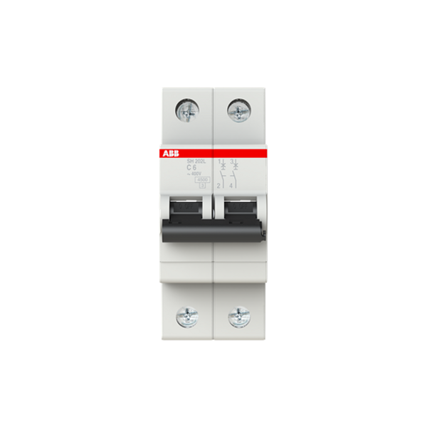 SH202L-C6 Miniature Circuit Breaker - 2P - C - 6 A image 1