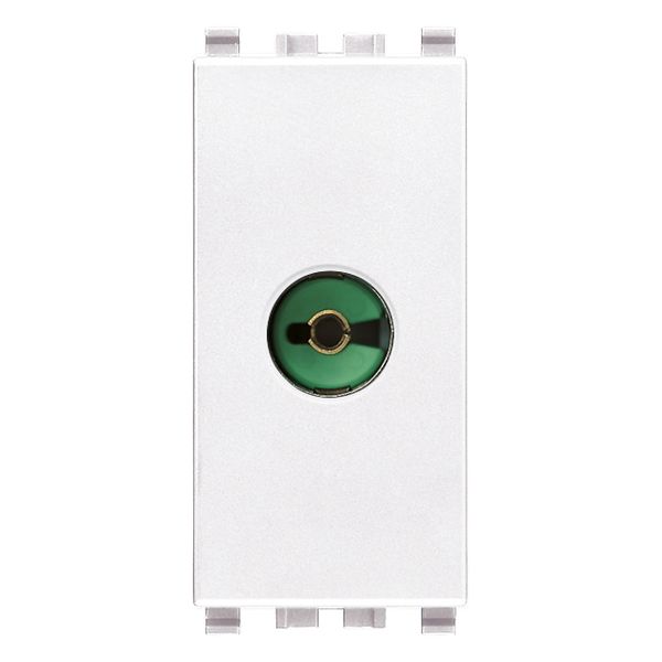 TV 40-862MHz single conn.outlet white image 1