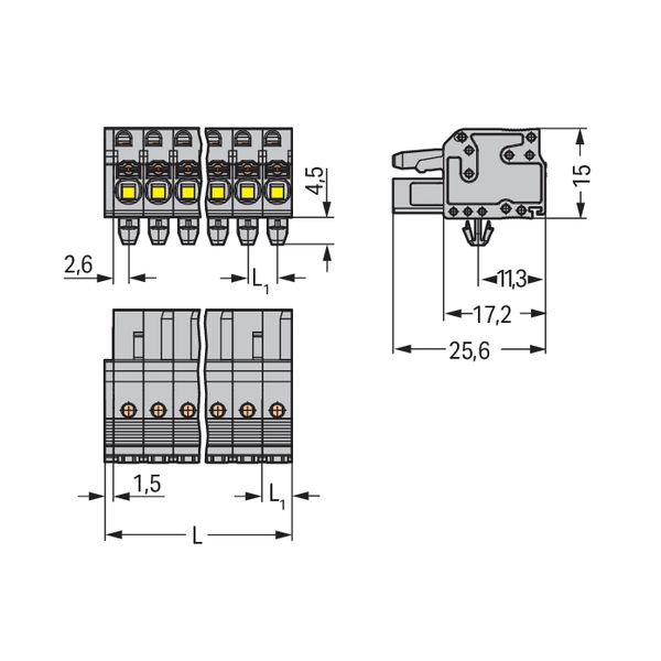 2231-116/008-000 1-conductor female connector; push-button; Push-in CAGE CLAMP® image 5