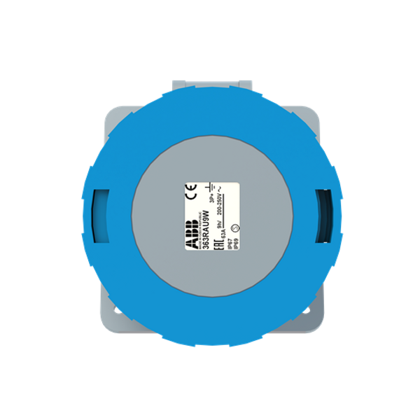 363RAU9W Panel mounted socket image 1