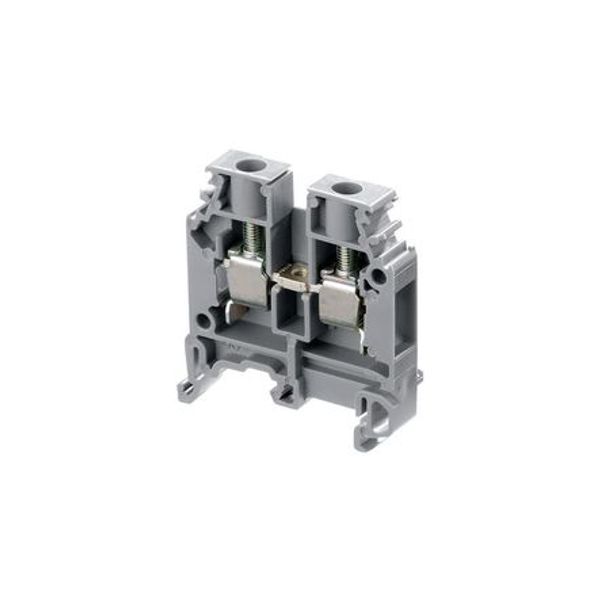 M 6/8 BLANC VO, FEED THROUGH, SCREW CLAMP TERMINAL BLOCK, 8 AWG, 6MM2, WHITE image 1