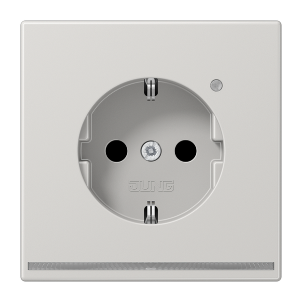 Schuko socket with LED pilot light LS1520-OLGLNW image 4