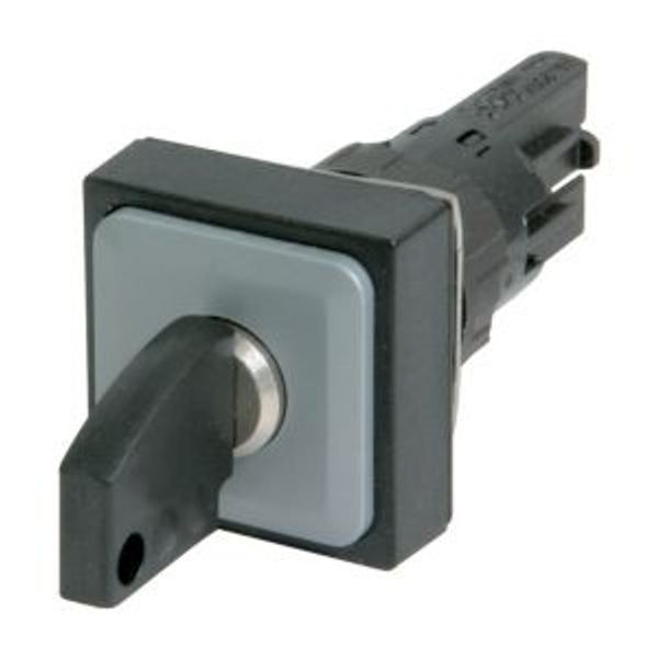 Key-operated actuator, 3 positions, black, maintained image 2