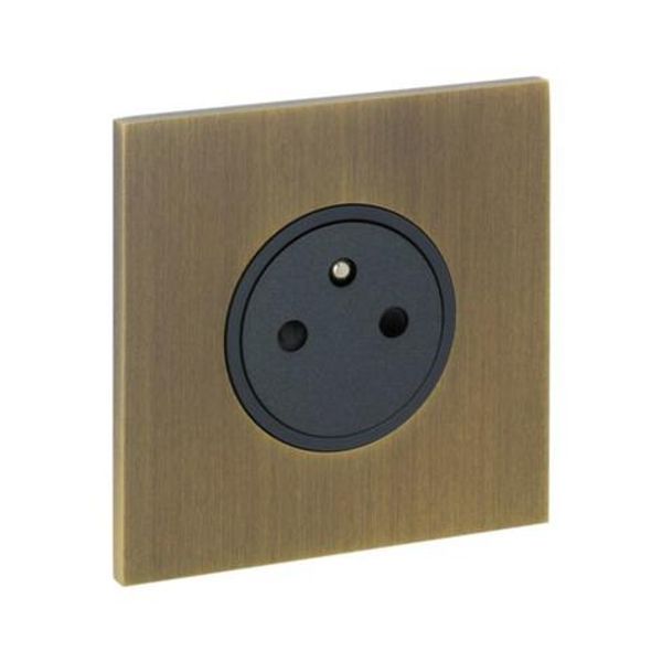 Art d'Arnould universe Epure power socket 2P+E 16A 250V - bronze image 1