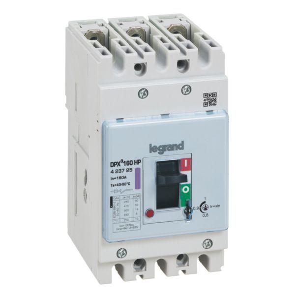 DPX³ 160HP 3P circuit breaker - Rated current 160A - Breaking capacity 50kA - Magneto-thermal protection image 1