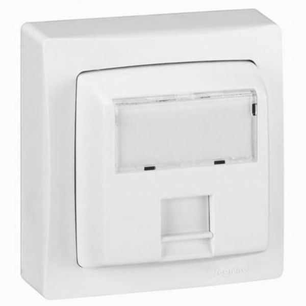 RJ45 category 6 UTP surface-mounted socket image 1