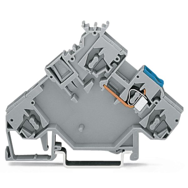 2-conductor actuator supply terminal block with colored conductor entr image 1