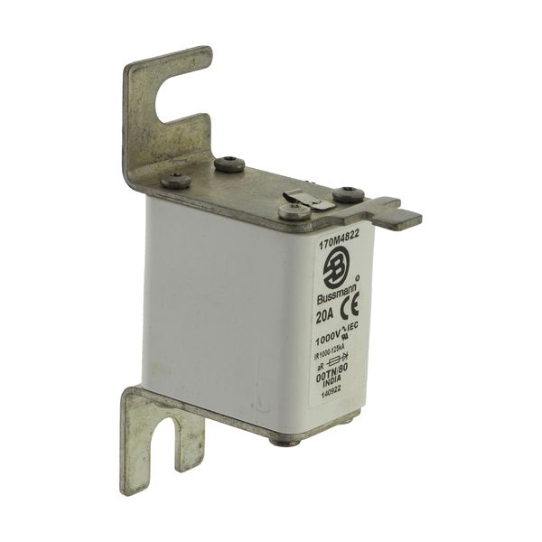 Fuse-link, high speed, 20 A, AC 1000 V, size 00, 30 x 47 x 98 mm, aR, DIN, IEC, type T indicator image 11