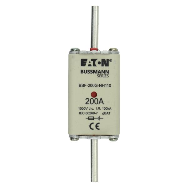 BSF-200G-NH110 FUSE 200A 1000V DC BSF SIZE 1 DUAL IND image 18