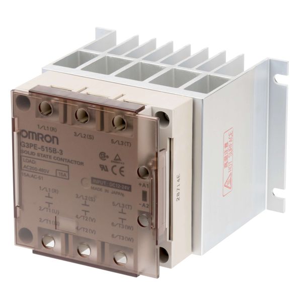 Solid-State relay, 3-pole, screw mounting, 15A, 264VAC max image 1