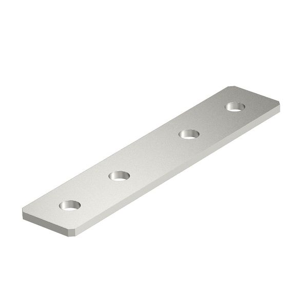 GMS 4 VP A2  Connecting plate, with four holes, 200x40x4, Stainless steel, material 1.4307, A2, 1.4301 without surface. modifications, additionally treated image 1