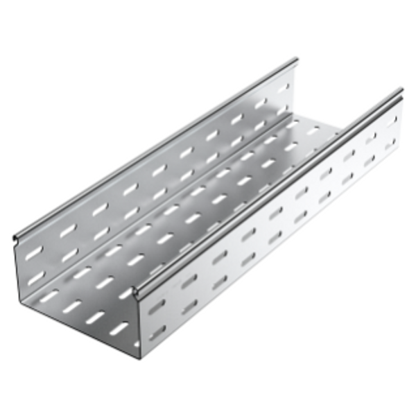 CABLE TRAY WITH TRANSVERSE RIBBING IN GALVANISED STEEL - BRN95 - WIDHT 155MM - FINISHING HDG image 1