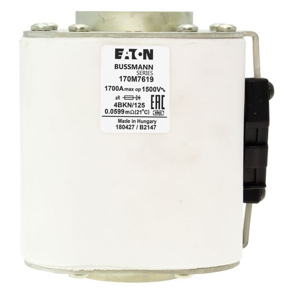 Fuse-link, high speed, 1700 A, AC 1500 V, size 4, 120 x 105 x 125 mm, aR, IEC, single indicator image 15