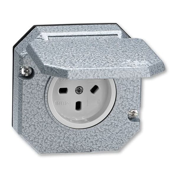 5518-2069 B Double socket outlet with earthing pins, with hinged lids, IP 44, for multiple mounting ; 5518-2069 B image 19