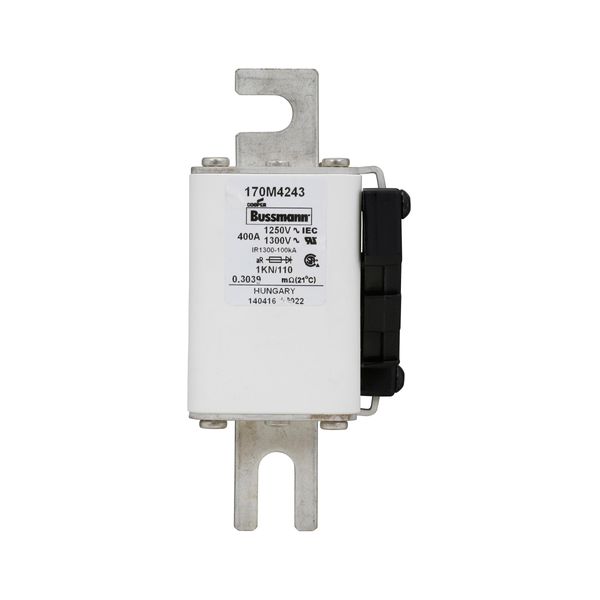 Fuse-link, high speed, 400 A, AC 1250 V, size 1, 53 x 69 x 138 mm, aR, DIN, IEC, single indicator image 8