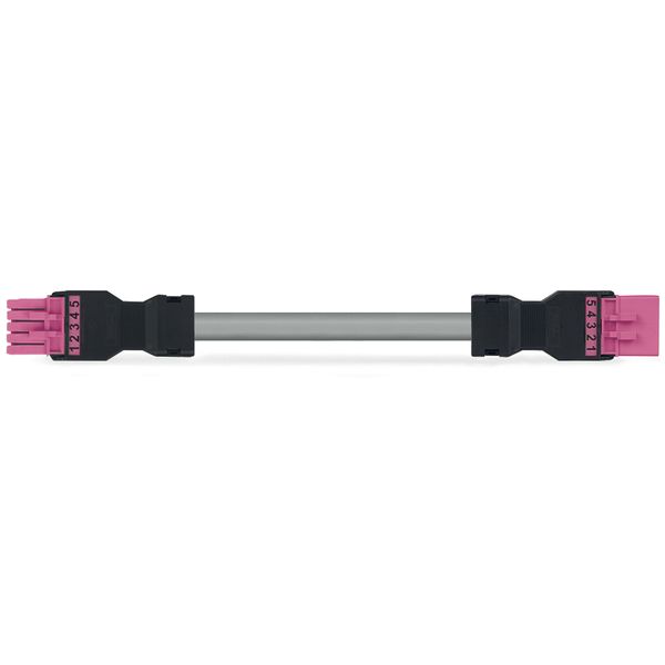 pre-assembled interconnecting cable Eca Socket/plug pink image 2