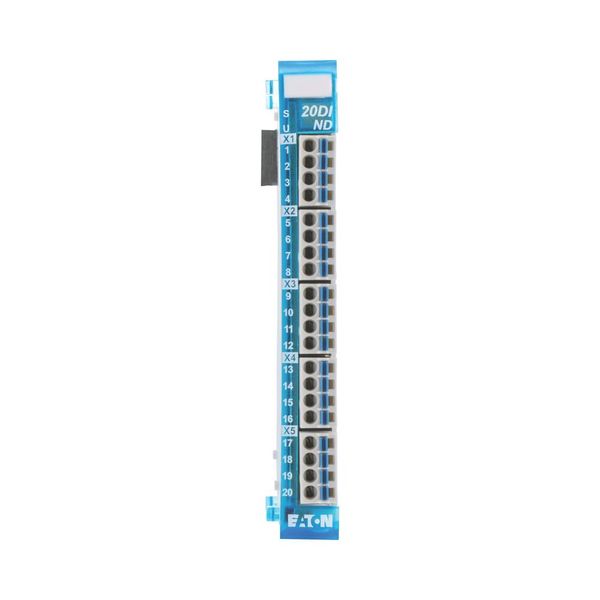 Digital input module, 20 digital inputs 24 V DC each, Negative switching, 5.0 ms image 18