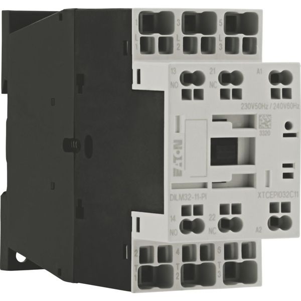 Contactor, 3 pole, 380 V 400 V 15 kW, 1 N/O, 1 NC, 230 V 50 Hz, 240 V 60 Hz, AC operation, Push in terminals image 8