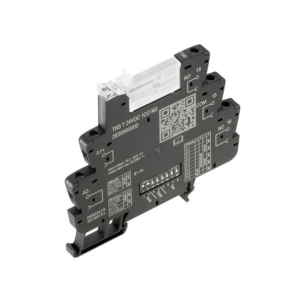 Timing relay, 24 V DC ±20 %, 1 CO contact (AgSnO) , 6 A, Screw connect image 1