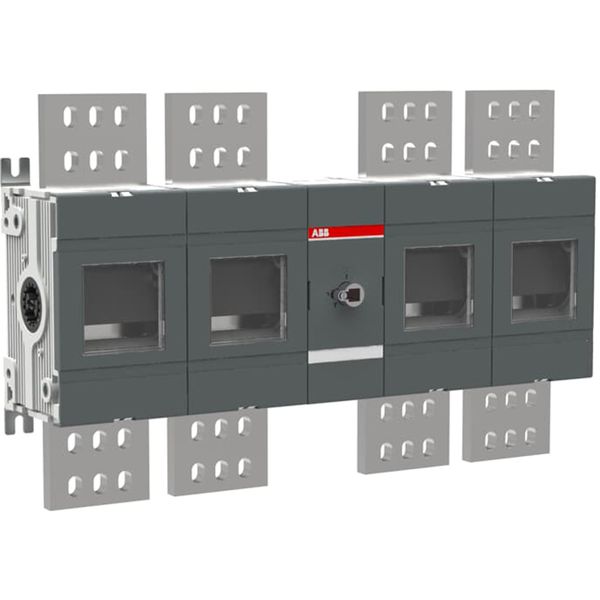 Base mounting 4-pole, front operated disconnector up to 1500Vdc, 2500A image 1