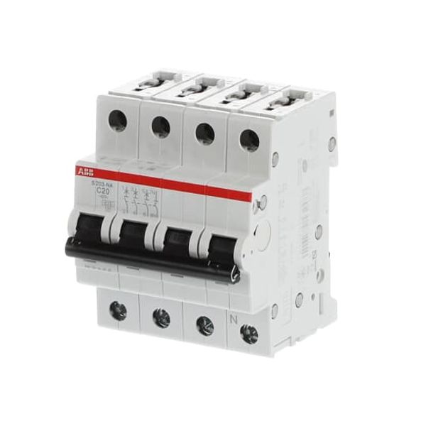 S203-B20NA Miniature Circuit Breaker - 3+NP - B - 20 A image 2