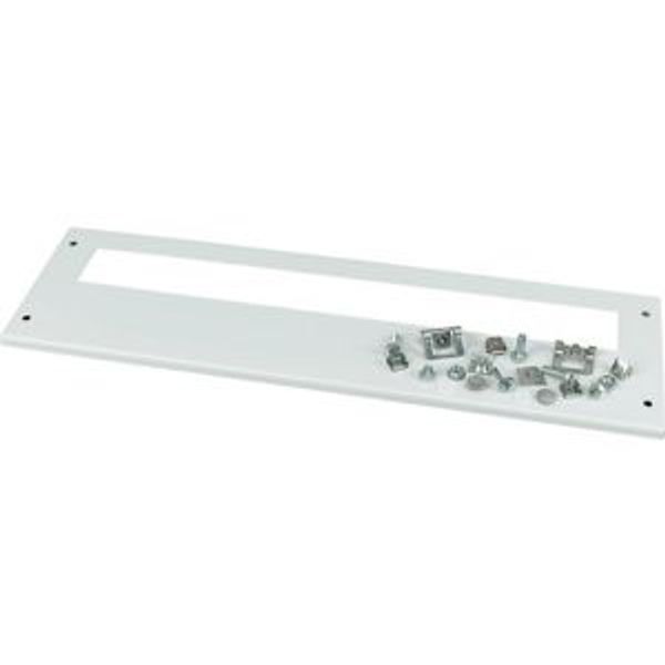 Front cover, +mounting kit, for FAZ, vertical, HxW=150x800mm, grey image 4