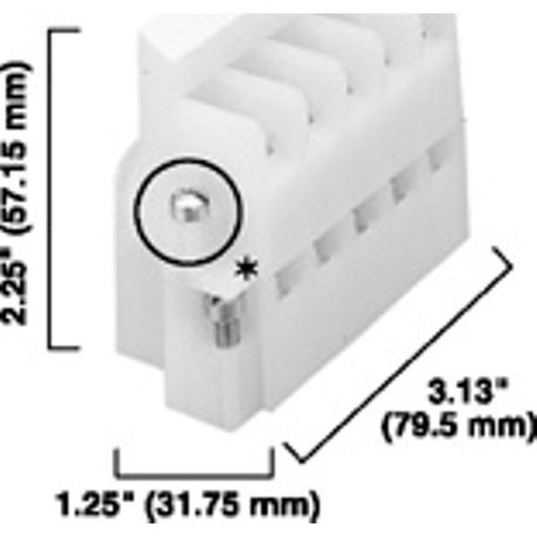 Allen-Bradley, 1492 Panel Mount Block, Pull apart, 5-Pole image 1